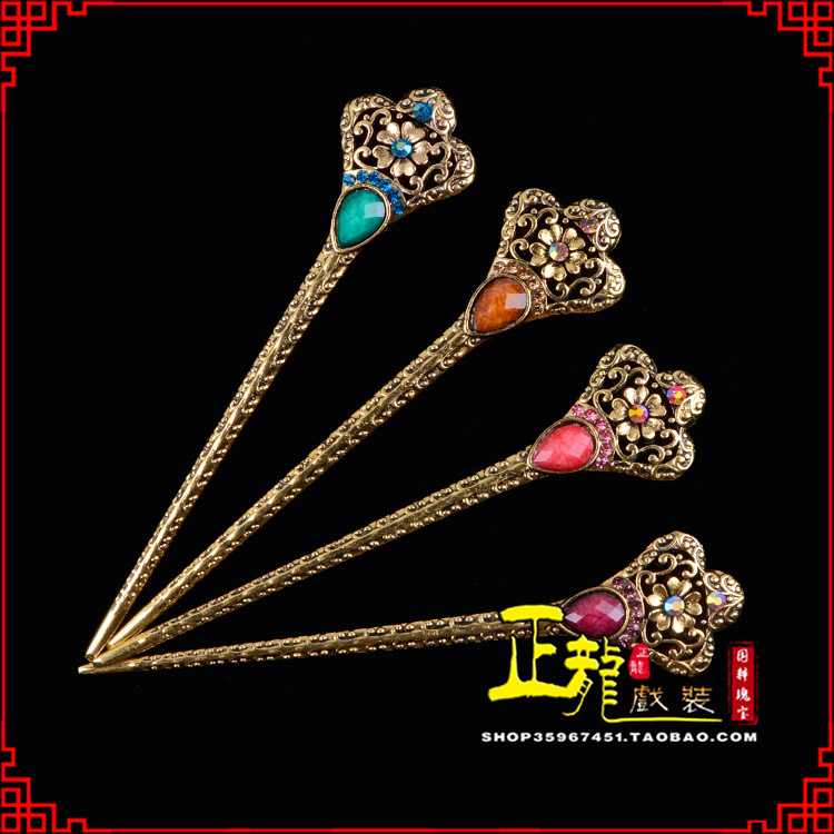 安远头饰老旦青衣员外夫人簪子 老旦发簪