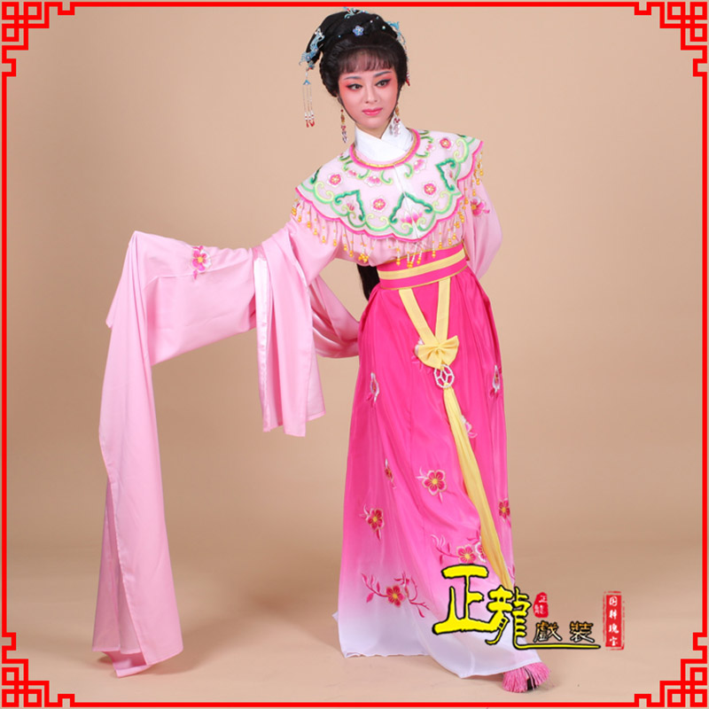 安远水袖青衣练功花旦服 梅花古装衣