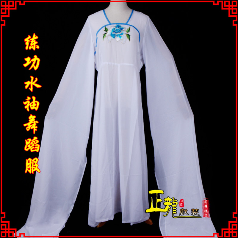 安远花旦影楼古装水袖舞蹈服 胸花连衣裙